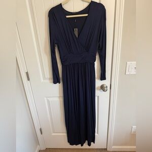 Navy Blue Maxi Dress